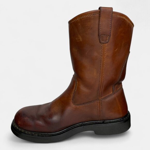 Wolverine Leather Western Cowboy Biker Engineer Work Boots Men's 8.5 M - Picture 6 of 16